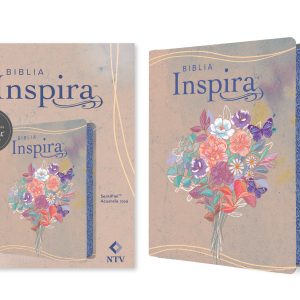 Biblia Inspira NTV con Filament Tapa Piel Acuarela rosa 9798400509551