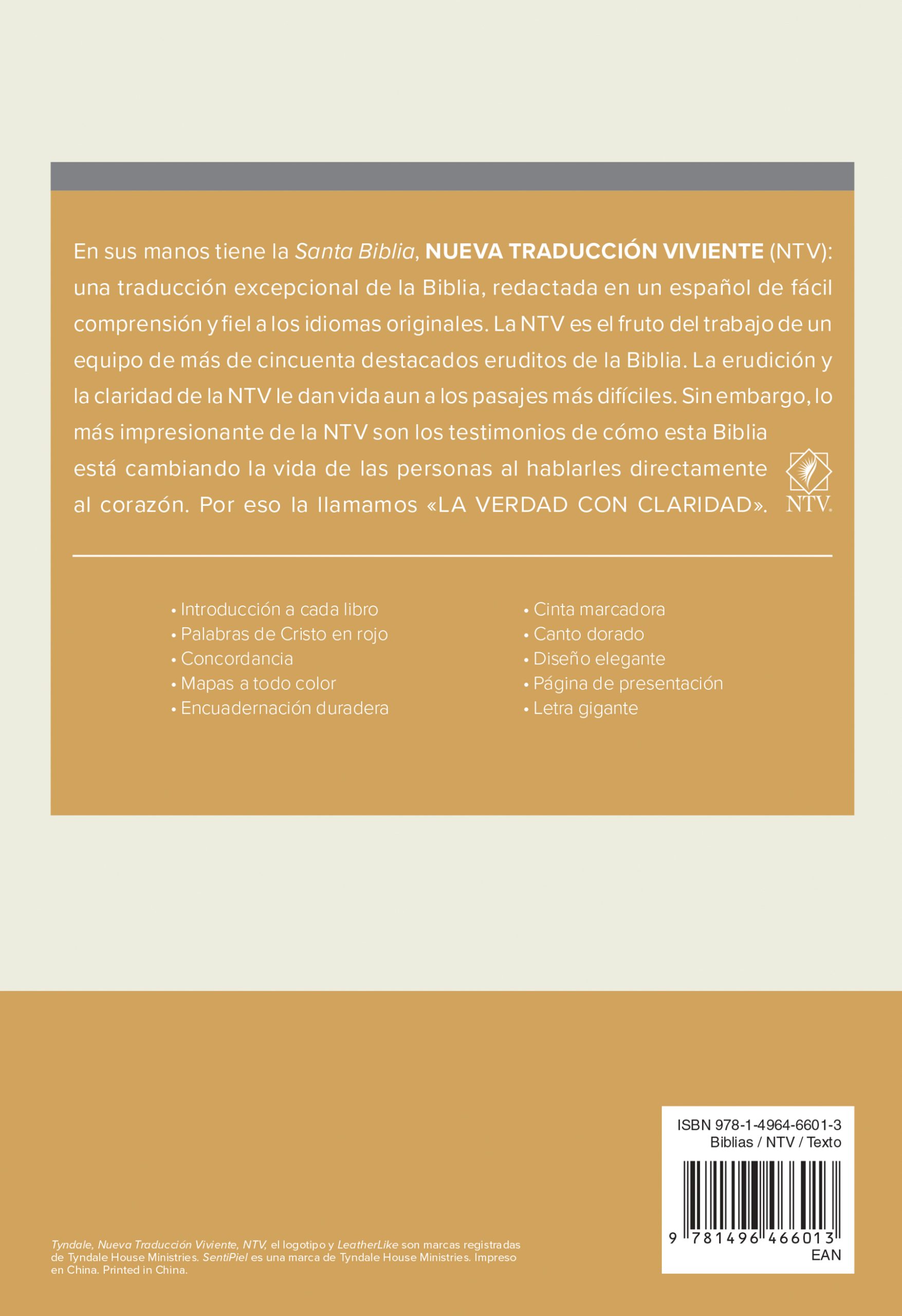 Santa Biblia NTV, Edición manual, letra gigante (SentiPiel, Café, Letra Roja) - Imagen 2