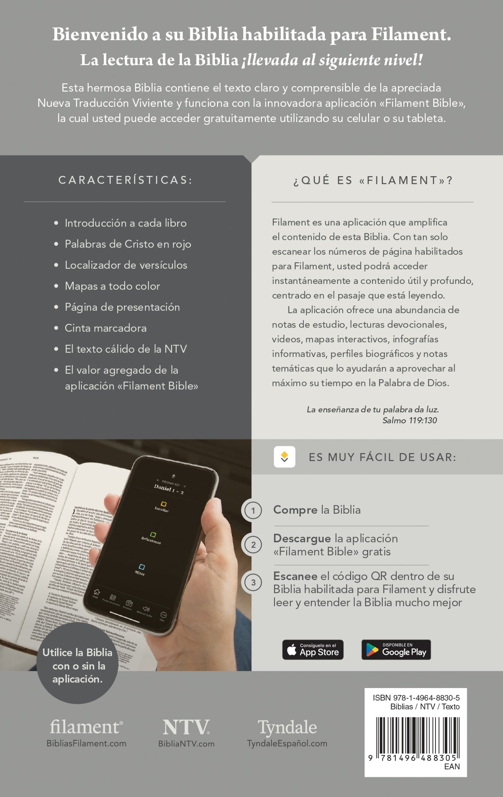 Biblia manual NTV letra grande con Filament - Imagen 2