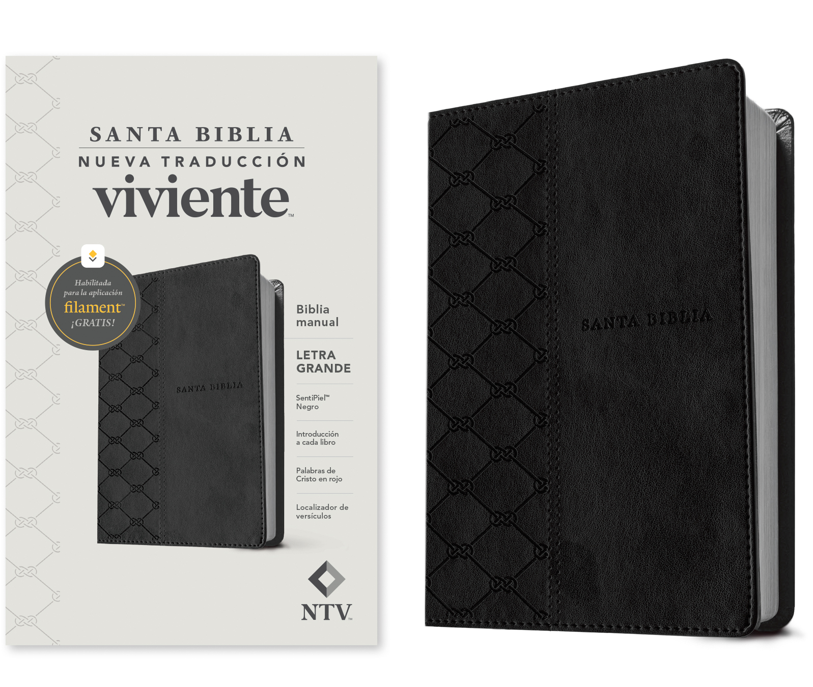 Biblia manual NTV letra grande con Filament