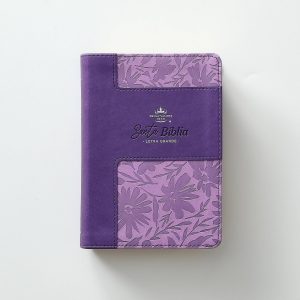 Biblia RVR60 Tamaño Compacto Símil Piel Bicolor Lila/Lila