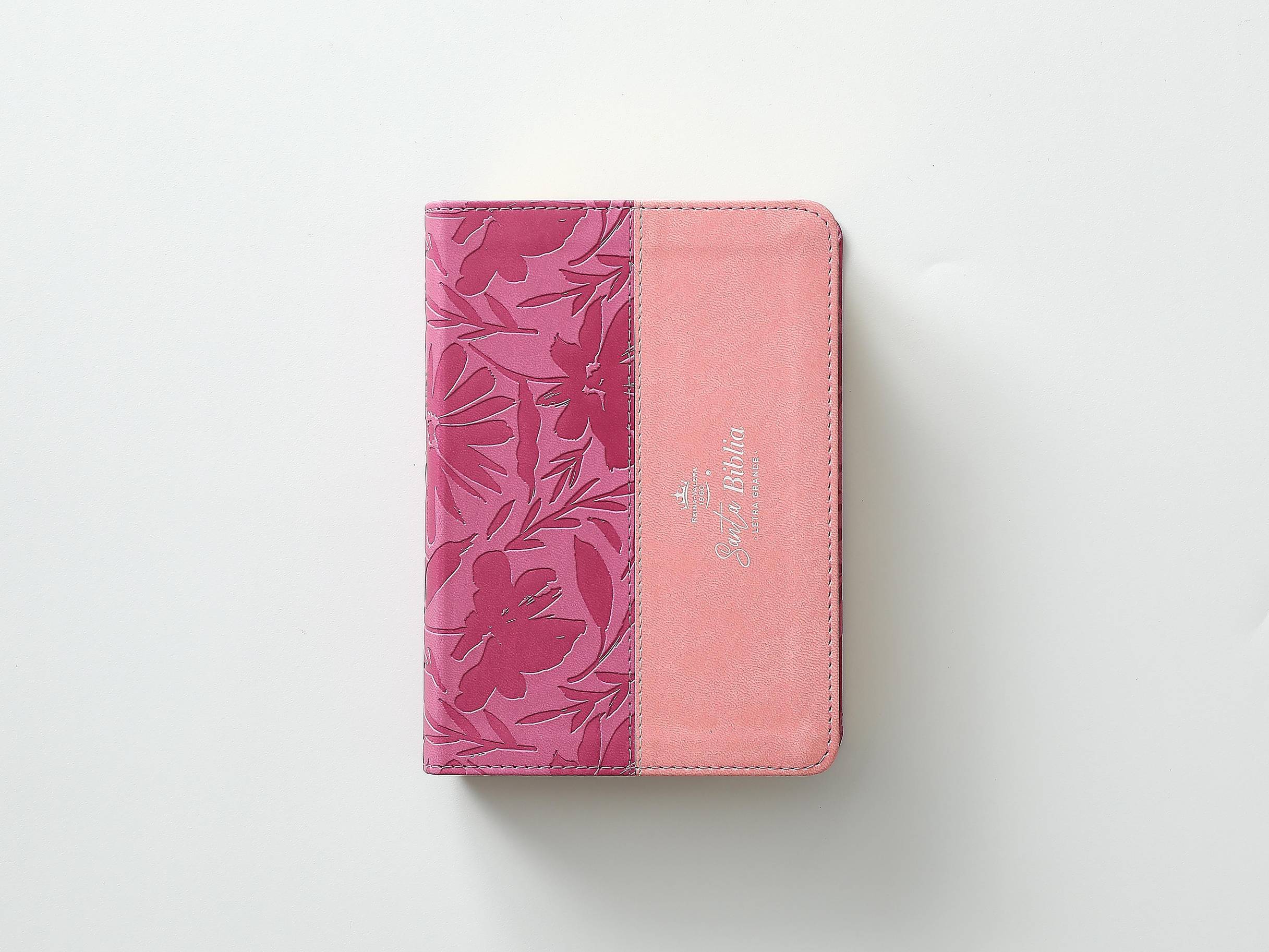 Biblia RVR60 Tamaño Compacto Símil Piel Bicolor Rosa/Rosa - Imagen 6