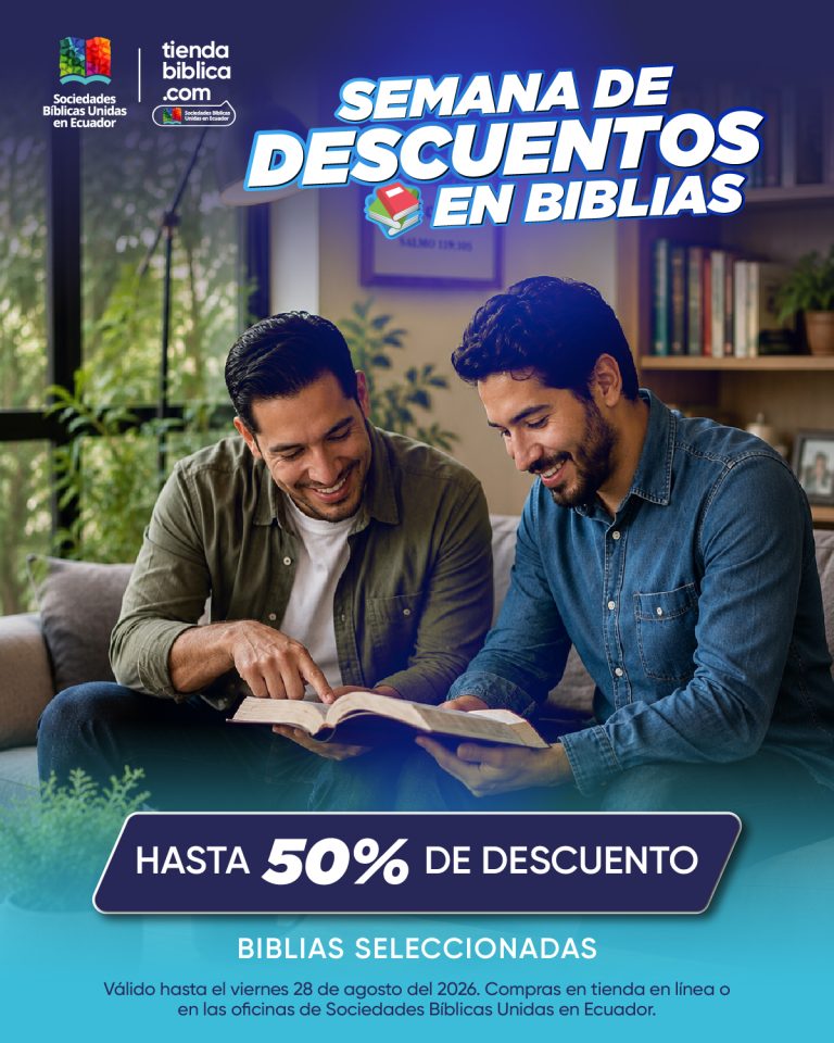 SEMANA DE DESCUENTOS EN BIBLIAS SOCIEDADES BIBLICAS UNIDAS EN ECUADOR TIENDA BIBLICA
