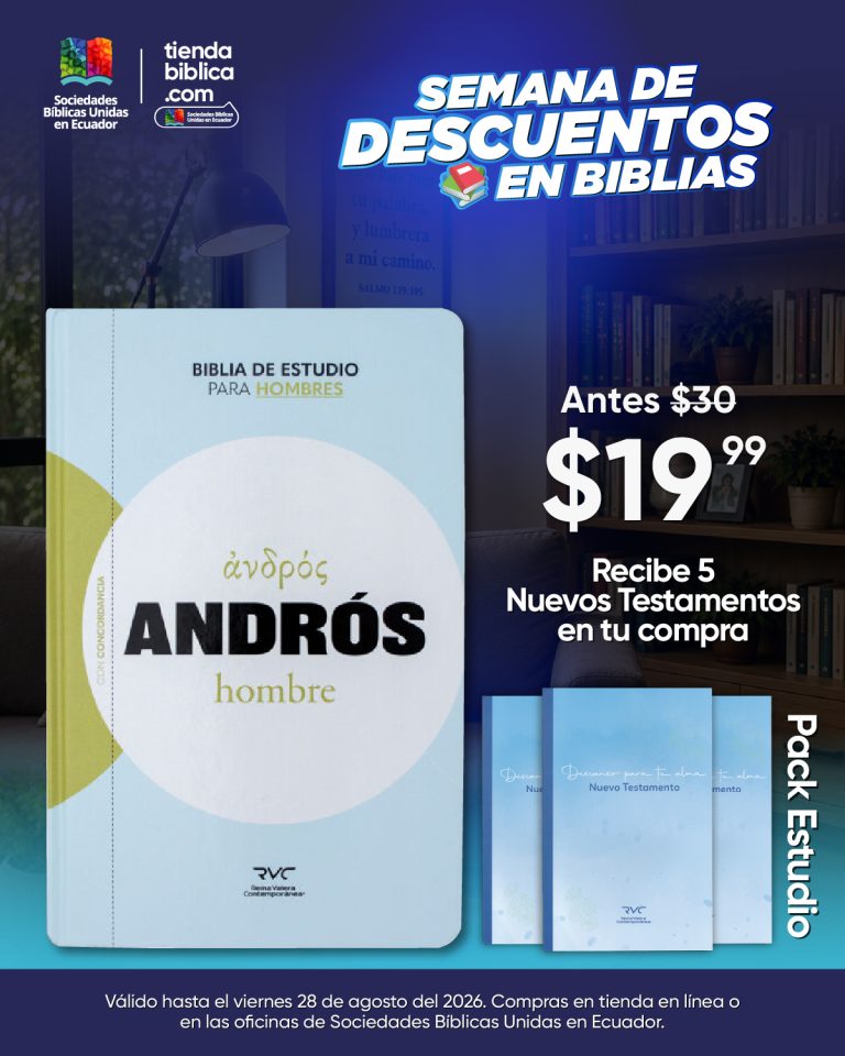 SEMANA DE DESCUENTOS EN BIBLIAS SOCIEDADES BIBLICAS UNIDAS EN ECUADOR TIENDA BIBLICA