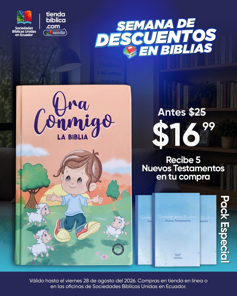 SEMANA DE DESCUENTOS EN BIBLIAS SOCIEDADES BIBLICAS UNIDAS EN ECUADOR TIENDA BIBLICA