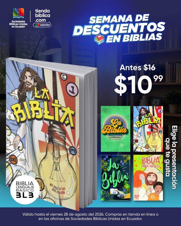 SEMANA DE DESCUENTOS EN BIBLIAS SOCIEDADES BIBLICAS UNIDAS EN ECUADOR TIENDA BIBLICA