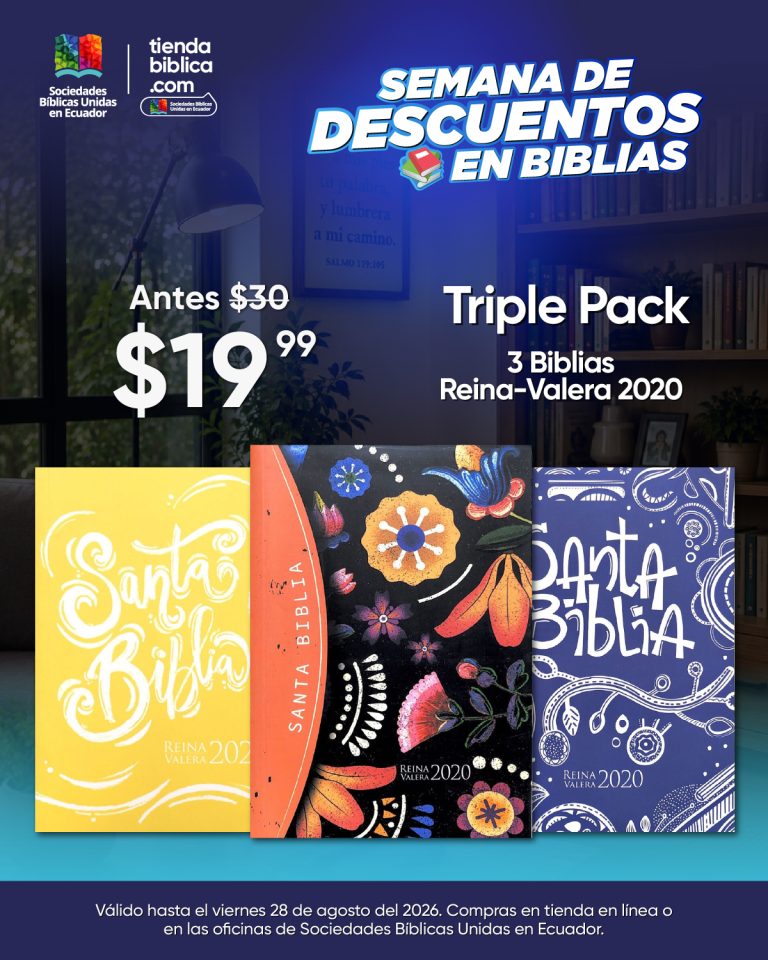 SEMANA DE DESCUENTOS EN BIBLIAS SOCIEDADES BIBLICAS UNIDAS EN ECUADOR TIENDA BIBLICA