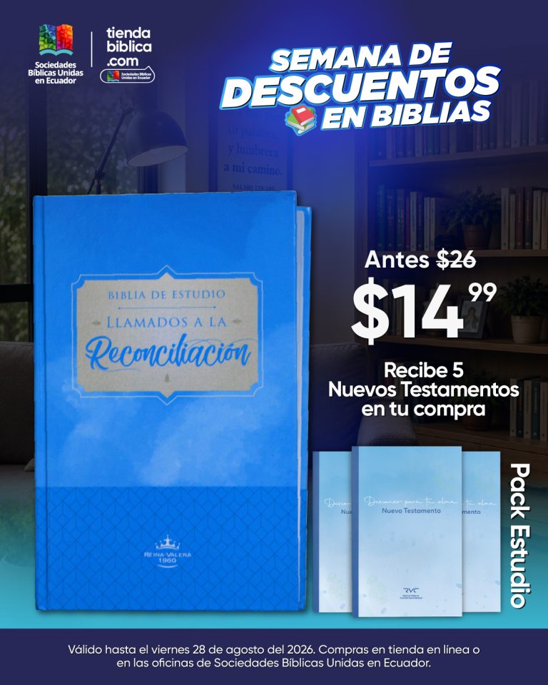 SEMANA DE DESCUENTOS EN BIBLIAS SOCIEDADES BIBLICAS UNIDAS EN ECUADOR TIENDA BIBLICA