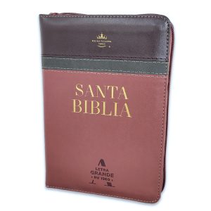Biblia RVR60 Tricolor Café/Negro/Café, Tamaño Portátil Letra 10 Puntos PJR