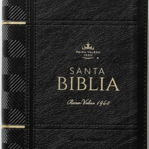Biblia RVR60 Letra Grande 12 Puntos Símil Piel Negro - Colección Clásica Portátil