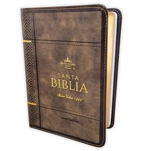 Biblia RVR60 Letra Grande 12 Puntos Símil Piel Mokka - Colección Clásica Portátil