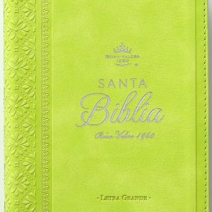 Biblia RVR60 Letra Grande 12 Puntos Símil Piel Verde Lima - Colección Clásica Portátil