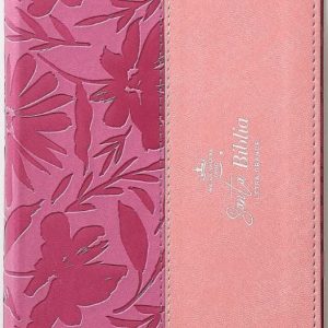 Biblia RVR60 Tamaño Compacto Símil Piel Bicolor Rosa/Rosa