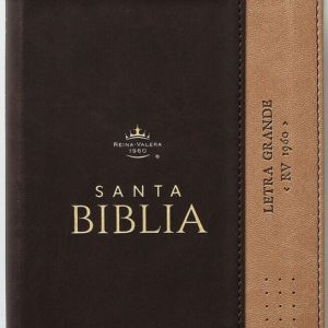 Biblia RVR60 Tamaño Compacto Símil Piel Bicolor Café/Café